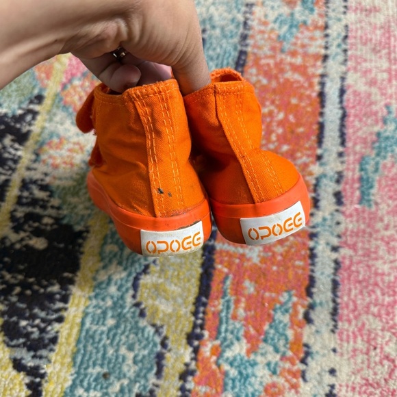Kids Orange High-Top Sneakers size 32 - Picture 4 of 6
